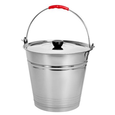 Ведро с крышкой (d)280 мм, нерж. сталь 