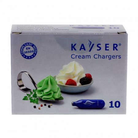 Баллончики к сифону для взбивания сливок (N2O),  10шт./уп