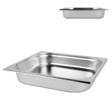 Гастроёмкость 1/2, 325 х 265 х (h)65 мм, 4 л, нерж. сталь