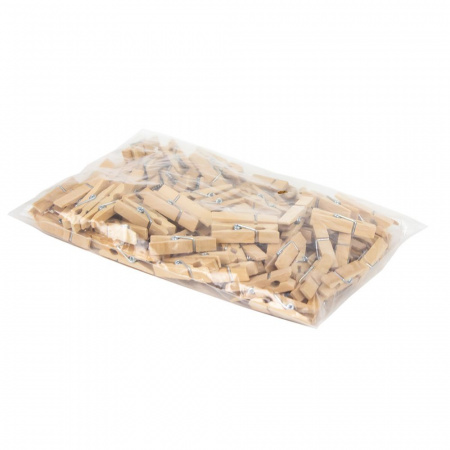 Прищепка-мини для бокала 3,5см, 100шт./уп., светлые