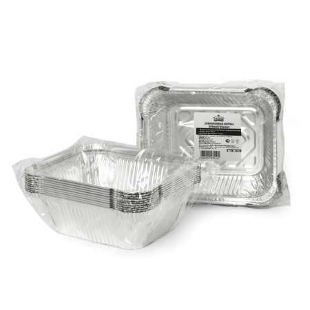 Формы фольгированные прямоугольные 15x12,4x(h)4,4см (10шт.)