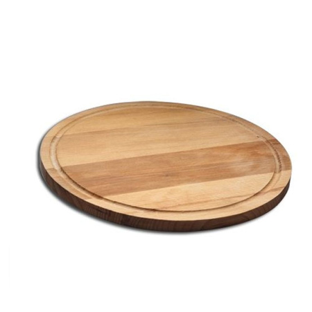 Доска для подачи (d)300 х (h)20 мм с желобком, бук