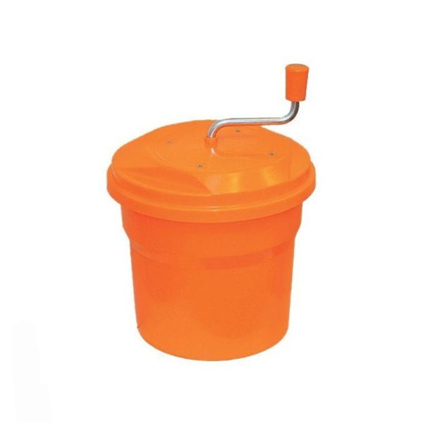 Центрифуга 25 л, (h)515 x (d)420мм, для сушки листьев салата, оранжевый цвет корпуса