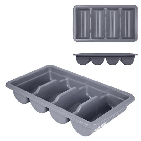 Лоток для столовых приборов 53x29см, 4 отделения