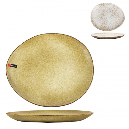 Тарелка мелкая 28,5x24см овальная