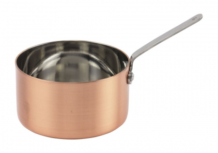 Сотейник-миниатюра (d)9x(h)5см с медным напылением для сервировки
