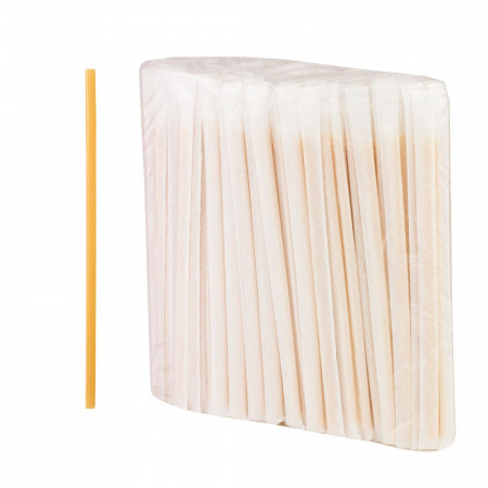 Трубочки для напитков (d)6x240мм (250шт.), кукурузный крахмал