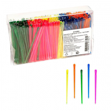 Декоративные пики пластиковые "Булава" 8,5см (400шт.)