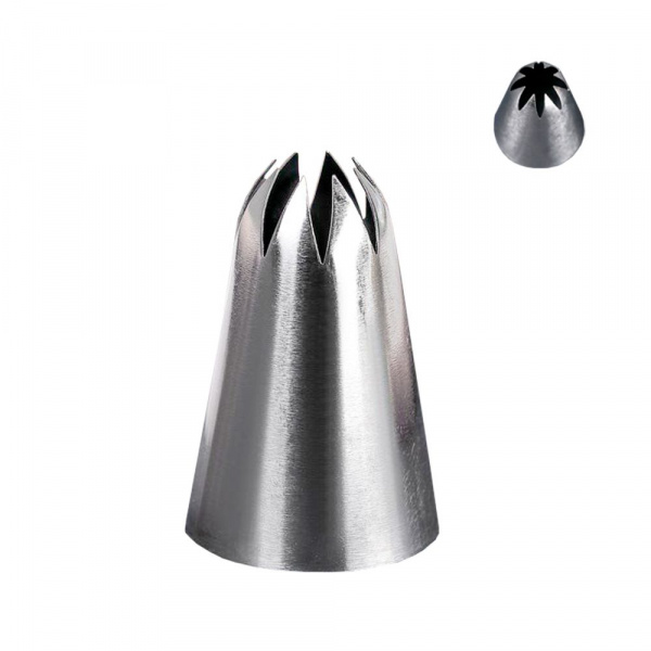 Кондитерская насадка "Закрытая звезда" (d)3см (вых. 1см)