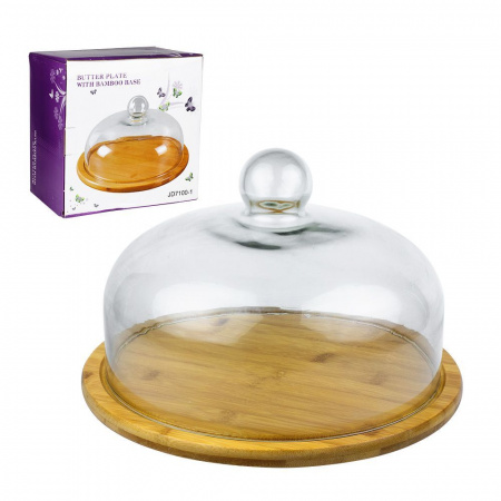 Доска сервировочная (d)32см с крышкой