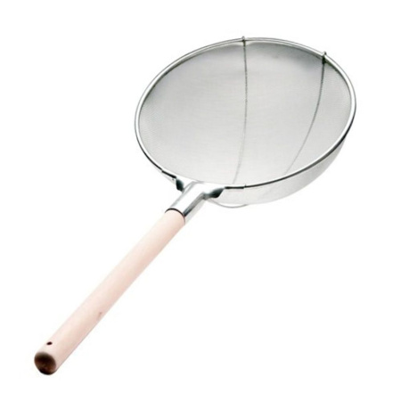 Сито (d)300 мм., упрочненное, нерж. с дерев. ручкой (сетка 1 мм)