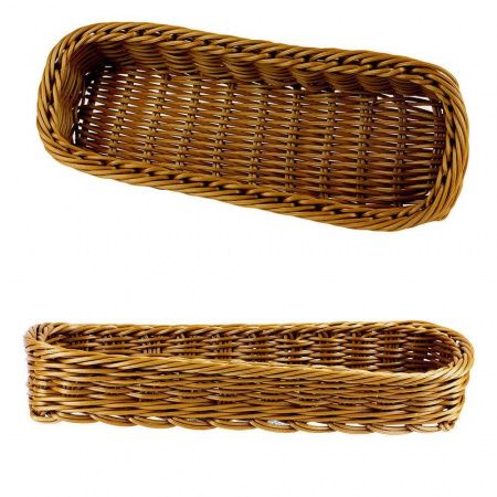 Корзина 28x11x(h)5см прямоугольная, коричневая Корзина 28x11x(h)5см прямоугольная, коричневая