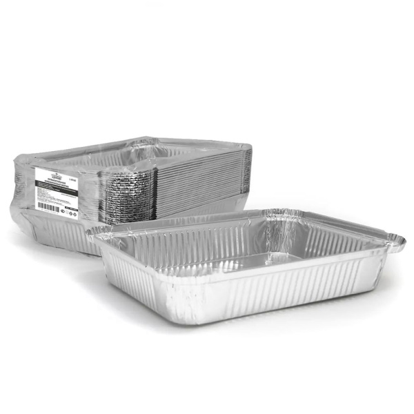 Форма фольгированная прямоугольная 22,5x17,5x(h)3,5см, L-край