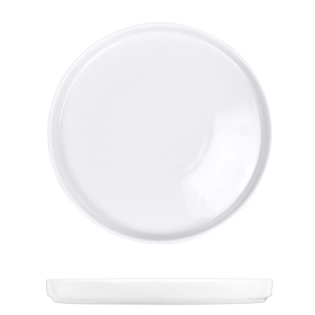 Тарелка "Вайт" (d)230 мм, мелкая, с бортом