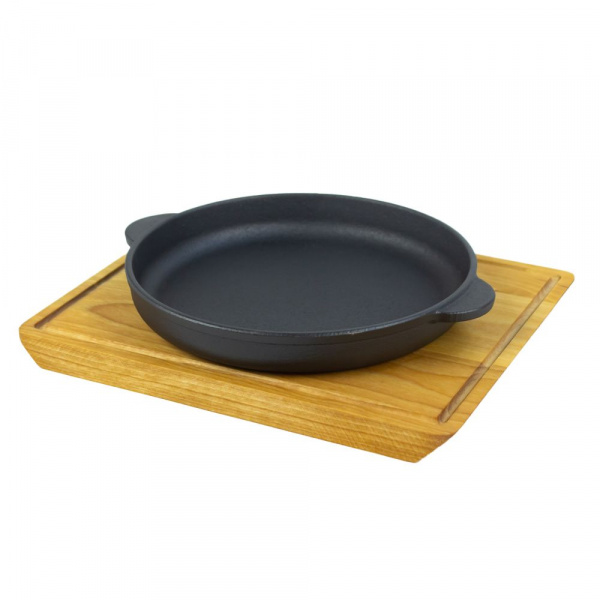 Сковорода порционная (d)18см с ручками, на подставке