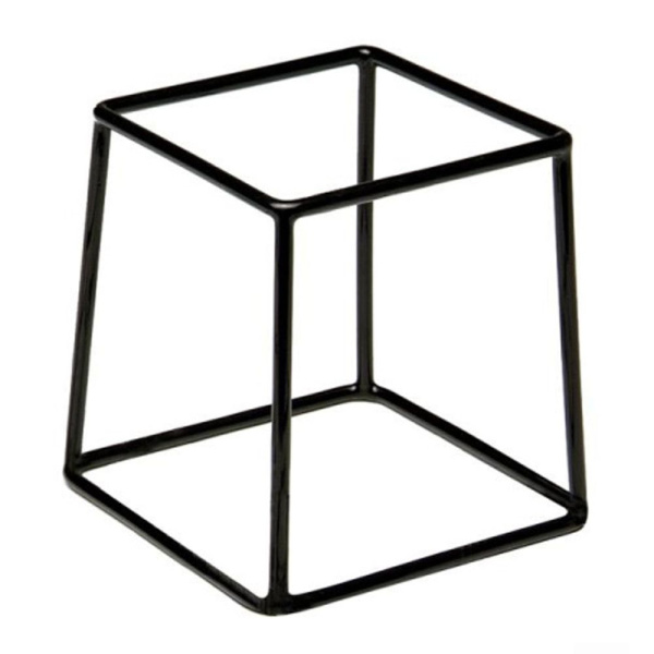 Подставка для фуршетных блюд 180 х 180 х (h)200 мм, черная