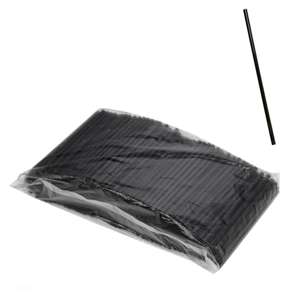 Трубочка для напитков (d)5 х 125 мм, 400шт. (черная) Трубочка для напитков (d)5 х 125 мм, 400шт. (черная)