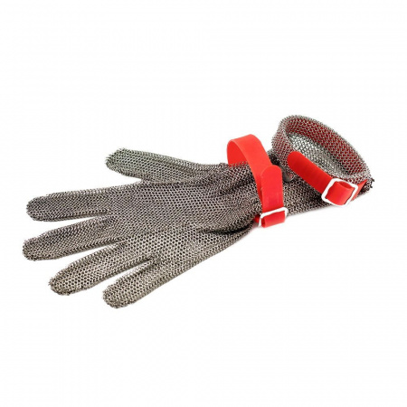 Перчатка кольчужная с нарукавником 7,5 см, левая, размер М