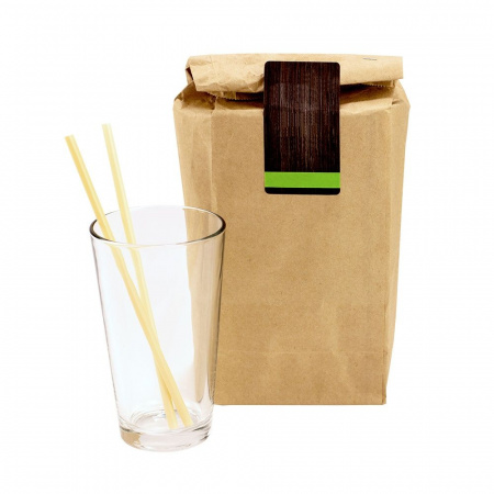 Трубочки (d)6x200мм для напитков (250шт.), кукурузный крахмал