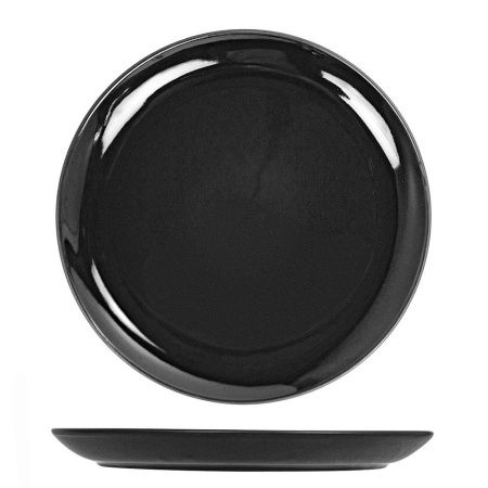 Тарелка плоская (d)27см, мелкая, графит