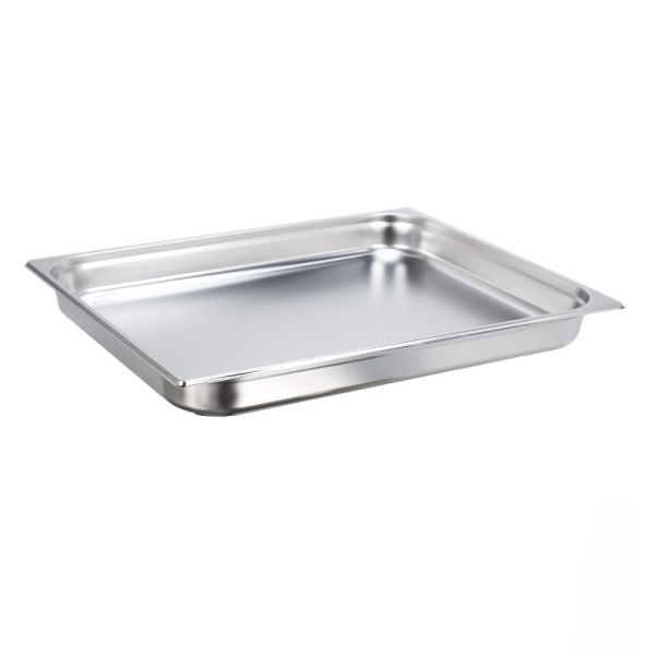 Гастроёмкость 2/1, 650 х 530 х (h)65 мм, нерж. сталь