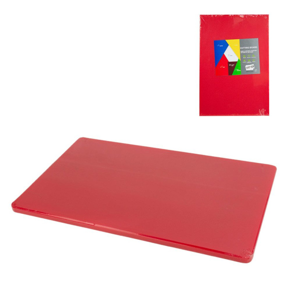 Доска разделочная 40x30см красная