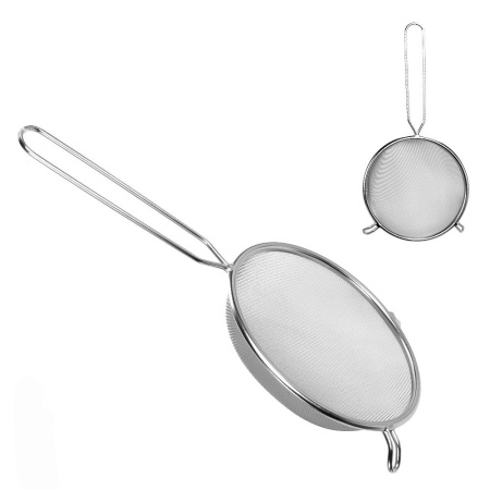 Дуршлаг (d)200 х (h)60 мм, сетчатый (ручка 200 мм) нерж. Дуршлаг (d)200 х (h)60 мм, сетчатый (ручка 200 мм) нерж.