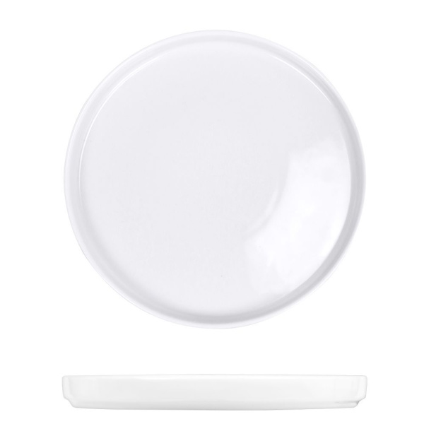 Тарелка "Вайт" (d)230 мм, мелкая, с бортом