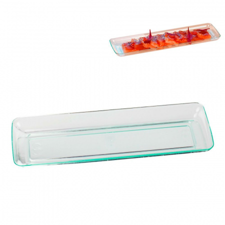 Тарелки фуршетные прямоугольные 19x6,5см (50шт.)