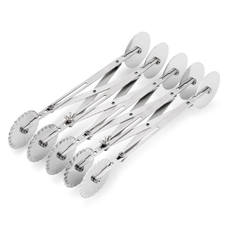 Нож роликовый для теста, 10 лезвий, двухсторонний, раздвижной