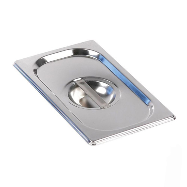 Крышка гастроемкости GN 1/4 (265 х 162 мм) из нержавеющей стали, Roal
