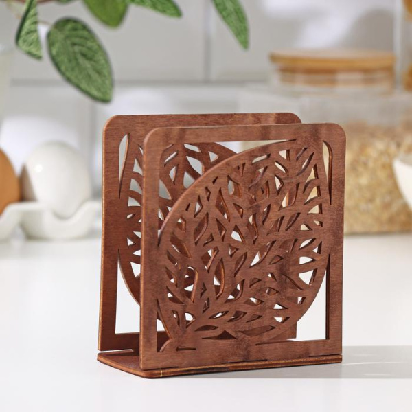 Салфетница "Листочек" 12х5,5х(h)12см