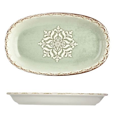 Тарелка мелкая 24x14,5см овальная