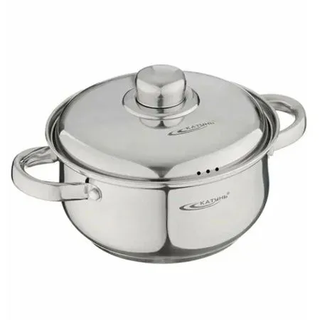 Кастрюля  1.0 л, 140 мм, металл, индукц. дно