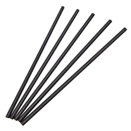 Трубочка полимер. для напитков (d)5 х 240 мм, 1000 шт./уп., чёрная