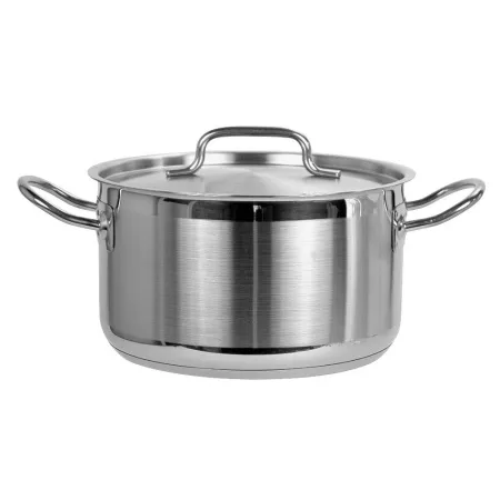 Кастрюля  3 л, (d)200 x (h)115 мм, нерж., с крышкой, с сэндвич-дном
