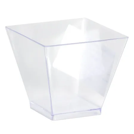 Фуршетный пластик, пиалы квадратные 60мл (50шт.)